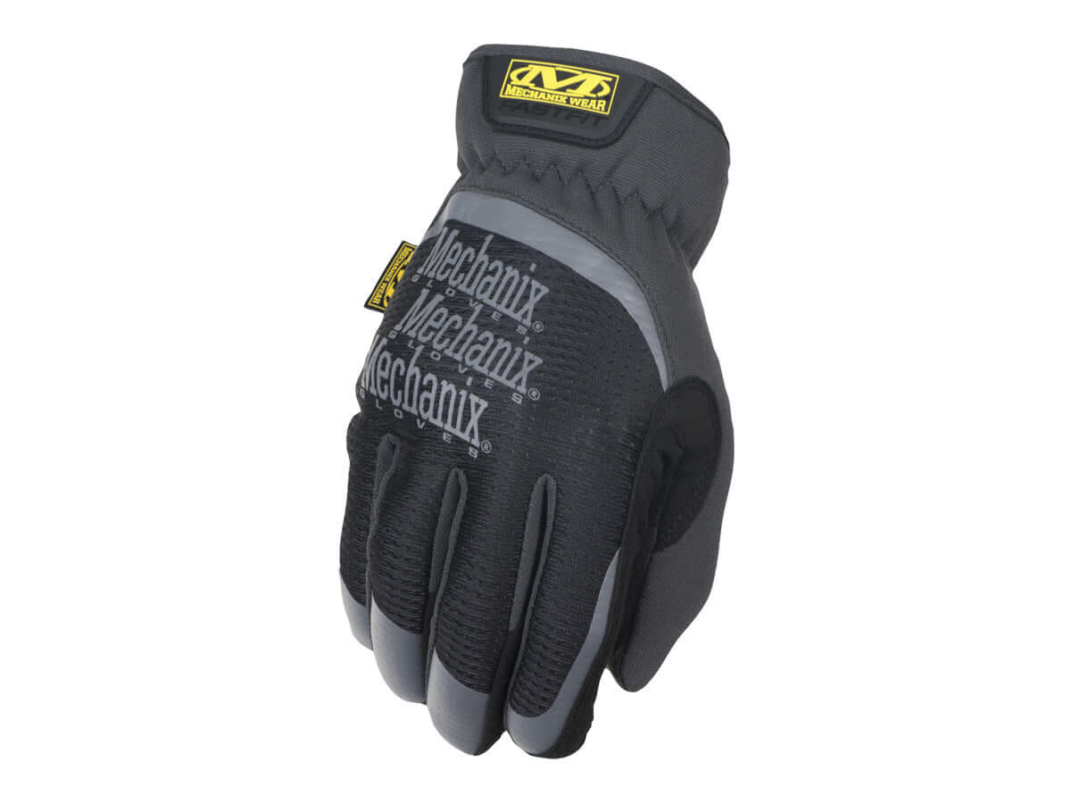 Mechanix Gants FAST-FIT 0.5MM – Gant de travail noir avec logo Mechanix en relief.