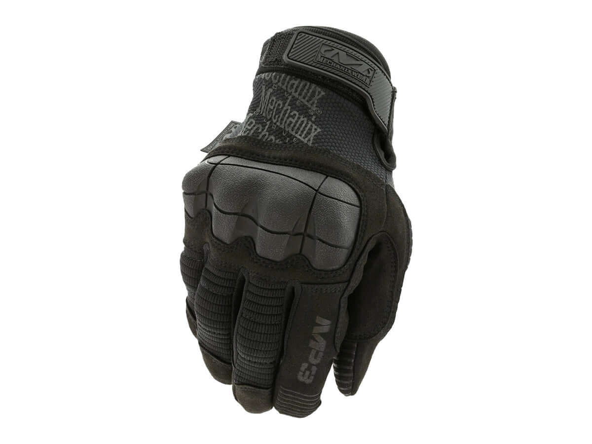 Gants Mechanix M-PACT 3 Noir, gants tactiques avec protection des mains et dextérité élevée.