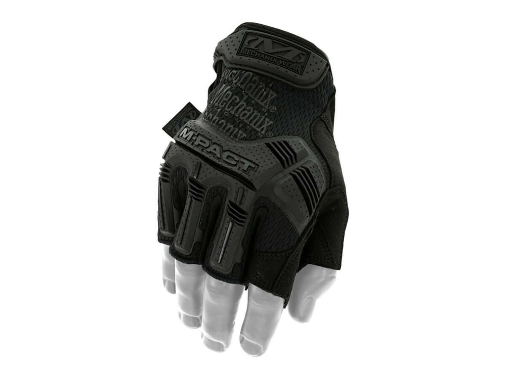 Gants Mechanix M-Pact protection tactique vue de détail, conçus pour confort et protection des mains.