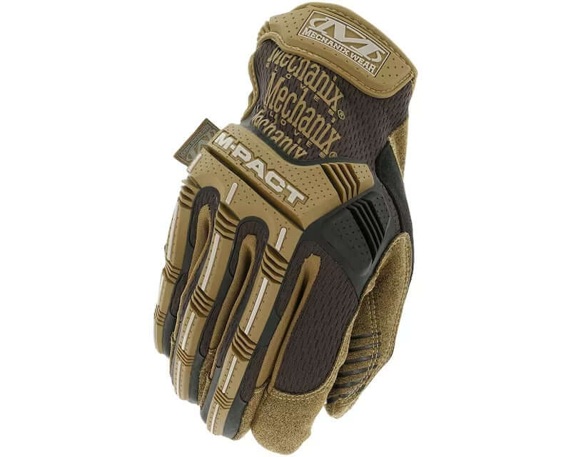 Gant Mechanix Gants M-PACT en couleur tan, conçu pour protection et confort renforcés.