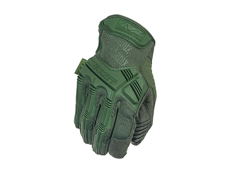 Gant Mechanix Gants M-PACT vert, protection et confort pour professionnels de la sécurité.