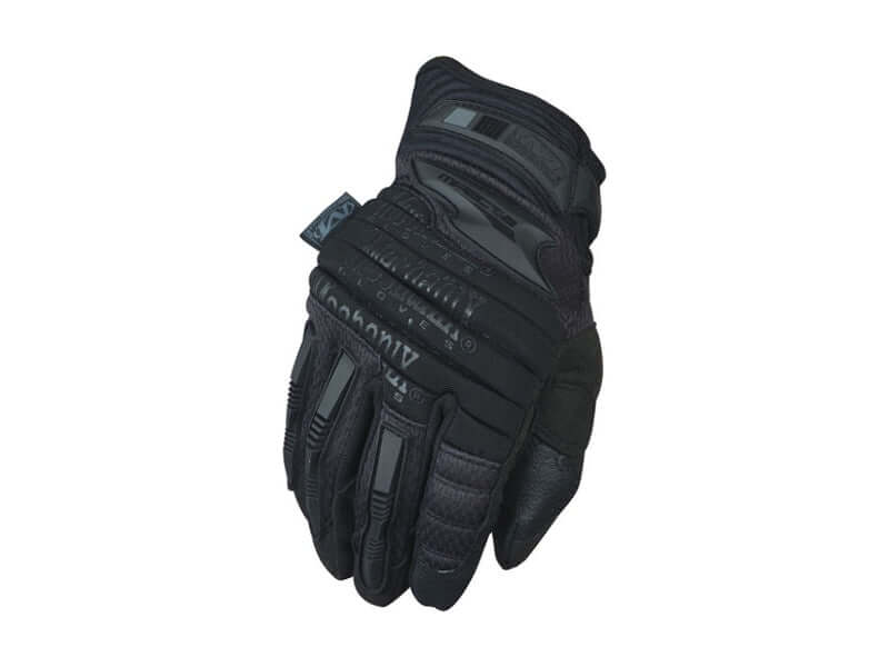 gants tactiques Mechanix M-PACT 2 en noir, conçus pour protection et précision lors d'activités tactiques.