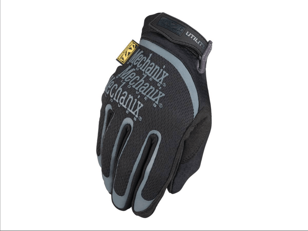 Gants Mechanix Utility 1.5 polyvalence confort - gants de travail en noir avec excellente sensibilité tactile.