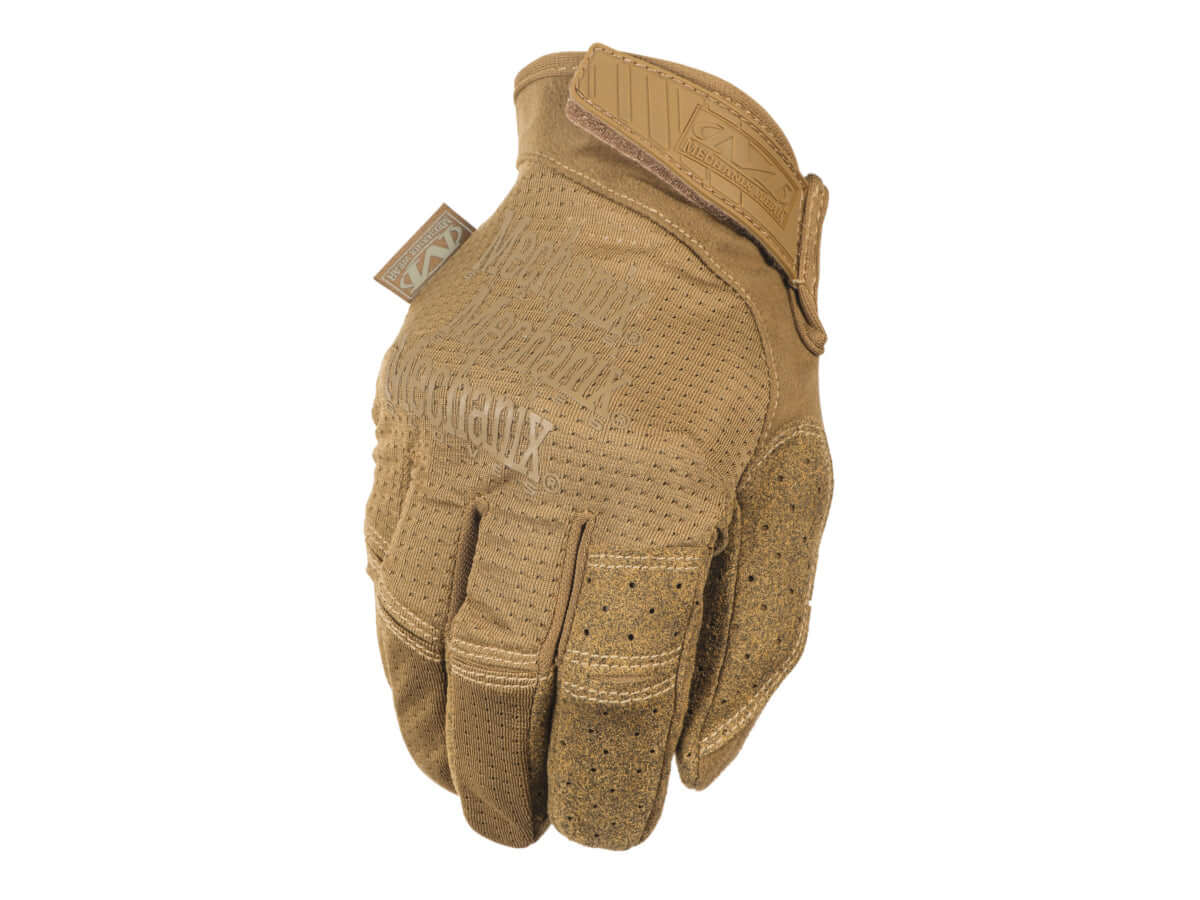 Gants Mechanix Original Vent respirabilité en couleur beige, offrant confort et respirabilité grâce à un tissu mesh perforé.