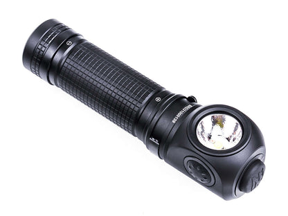 Nextorch P10 Lampe de poche coudée LED 1400lm avec tête orientable et clip rotatif.