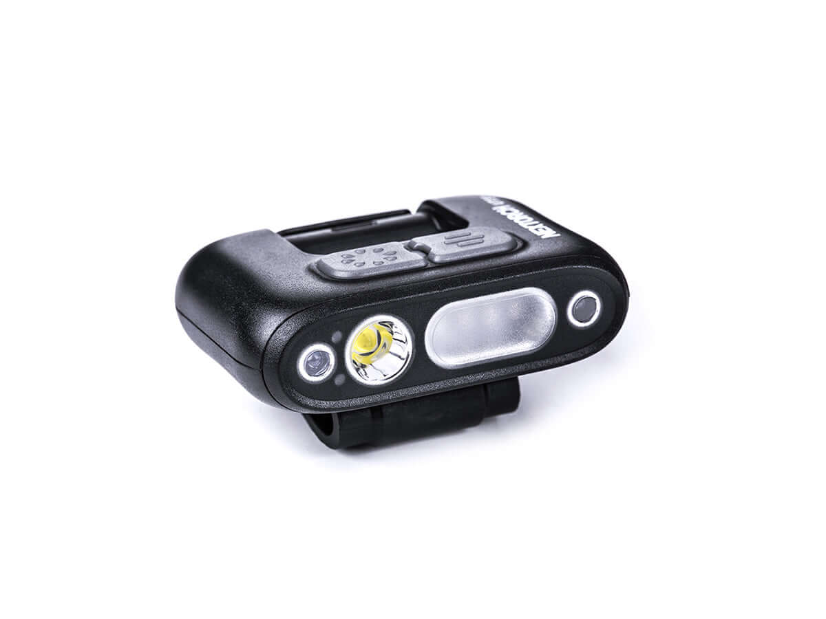Nextorch UT31 Lampe à clip d'urgence LED 220lm vue de côté avec clip rotatif et LED