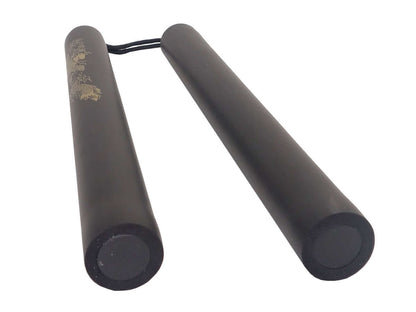 Nunchaku Mousse Noir 29cm dia. 3.1cm Corde 13cm - nunchaku en mousse pour entraînement sécurisé