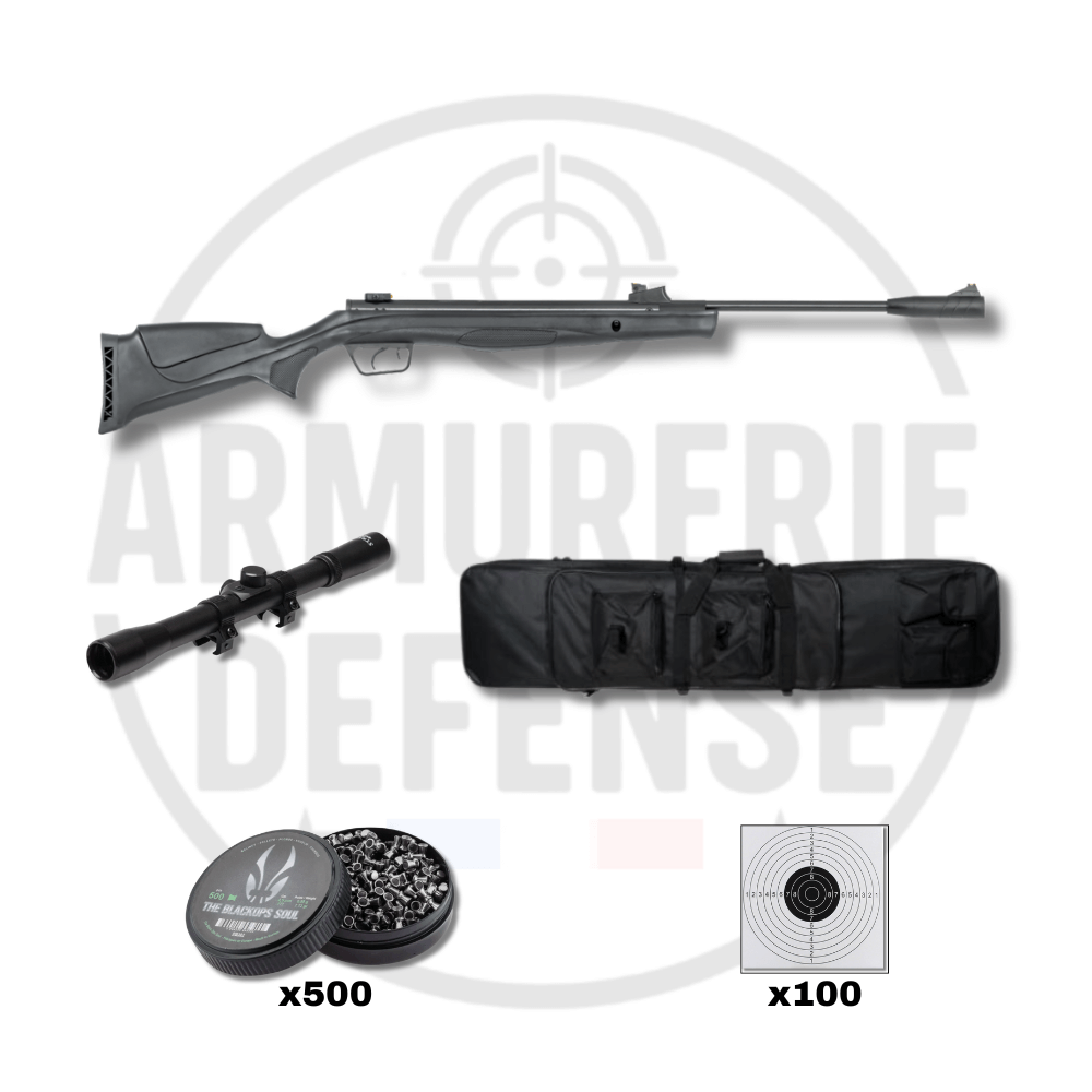 Pack Umarex R-Force Target kit tir 4.5mm avec carabine, lunette, housse, cibles et plombs