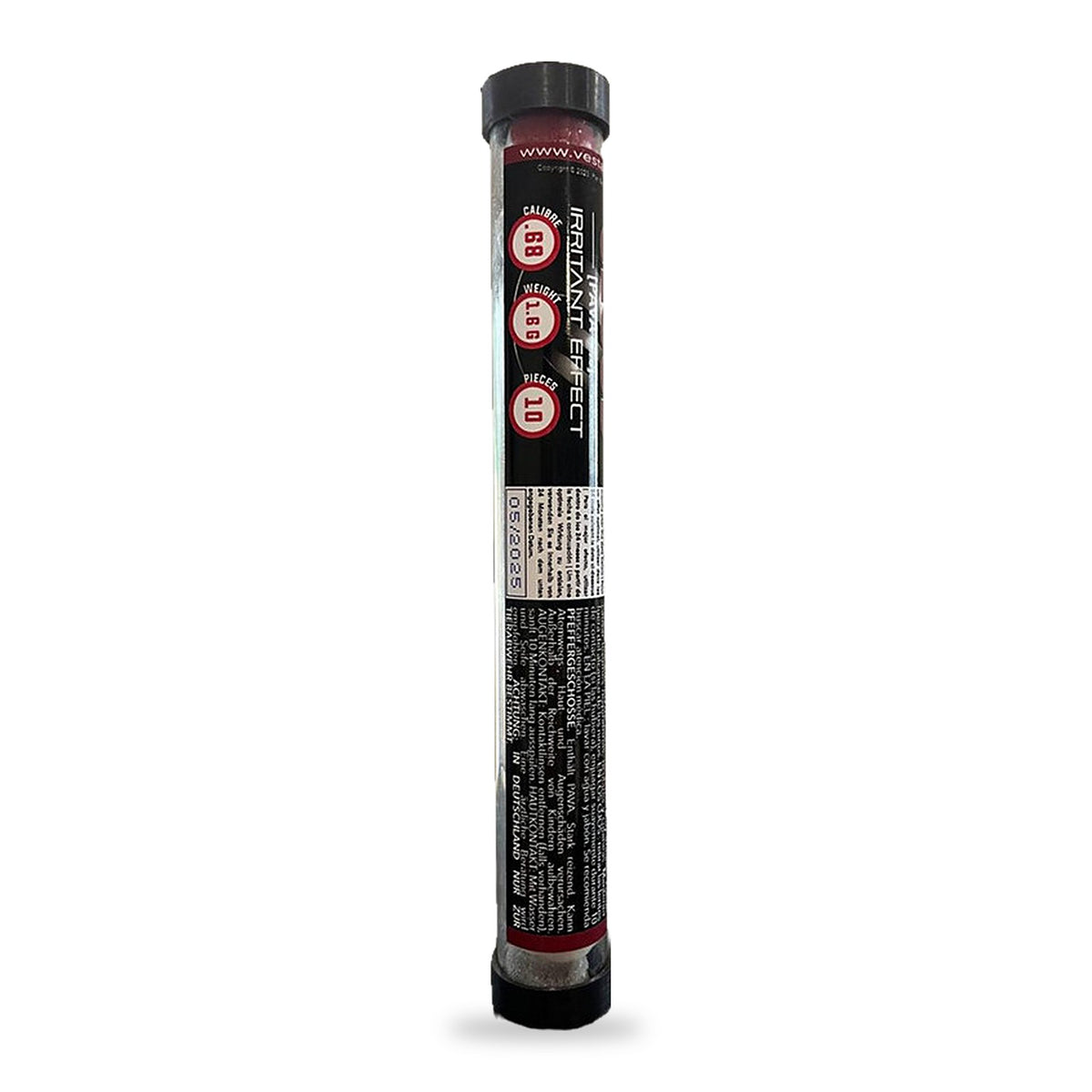 Tube VESTA Pepper Cloud : calibre .68, 1,6 g par bille, 10 pièces