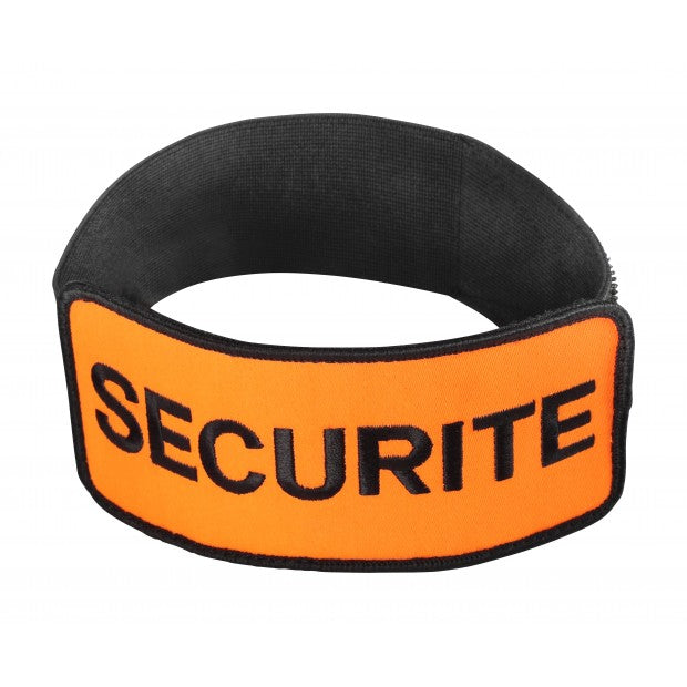 Brassard Sécurité orange haute visibilité, idéal pour une identification rapide sur le terrain.