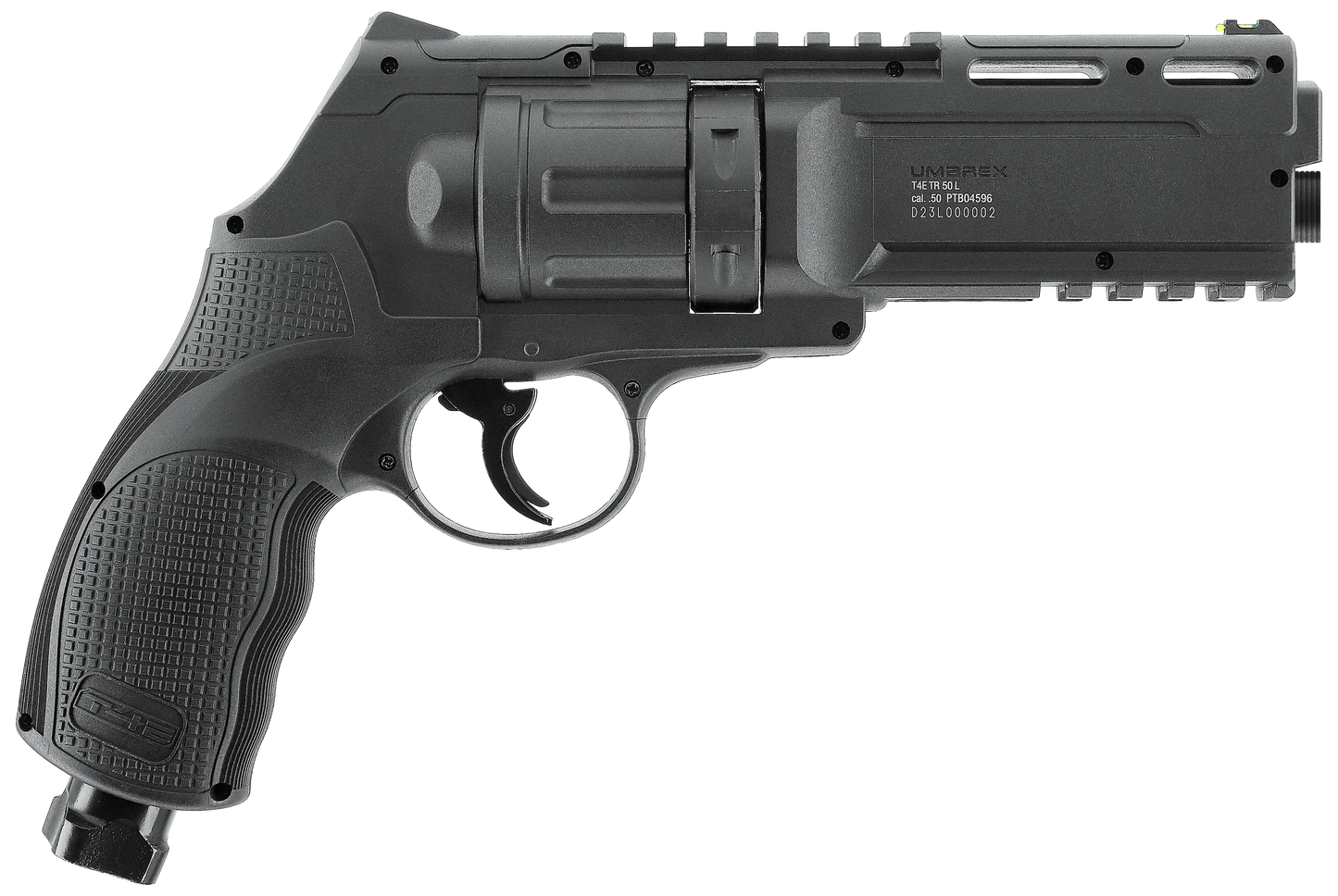 REV T4E TR 50L GEN.2 LASER INTEGRE CAL 50 - 13 J revolver with integrated laser in black.