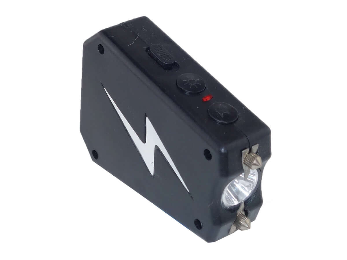 shocker 2 000 000 V lampe dragonne vue de côté avec éclairage LED et boutons de contrôle