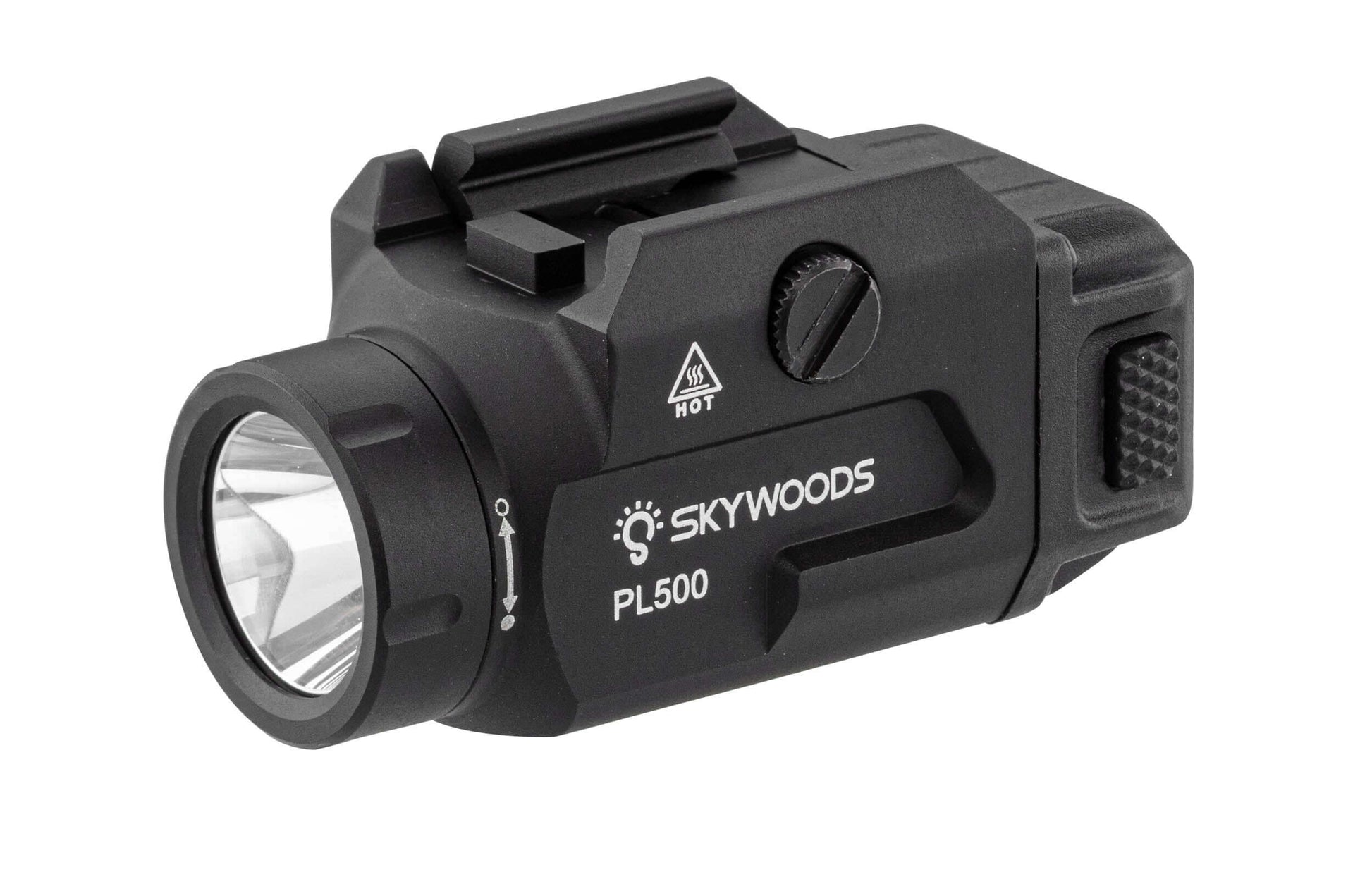 Skywoods Lampe tactique Rafale 500 Lm IP65, lampe performante pour environnements exigeants.