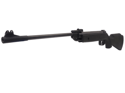 Stinger Carabine Pluton Noir 4.5mm (.177) Break barrel 7.5J side view showcasing its sleek black design.