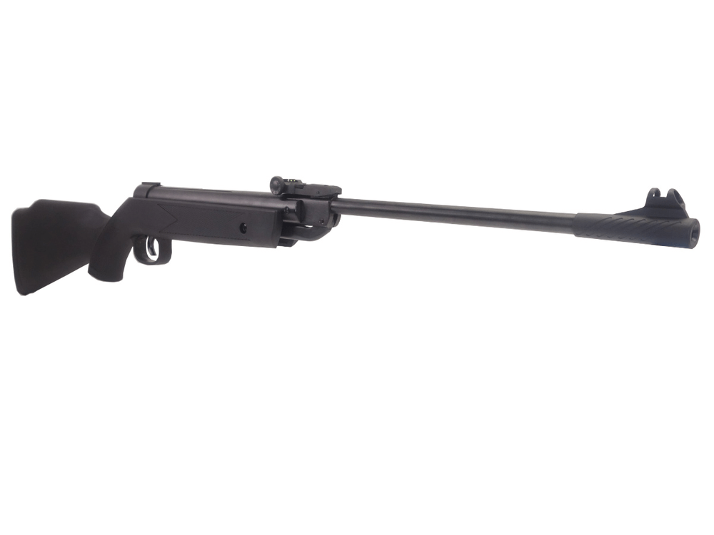 Stinger Carabine Pluton Noir 4.5mm (.177) Break barrel 7.5J air rifle side view for recreational shooting.