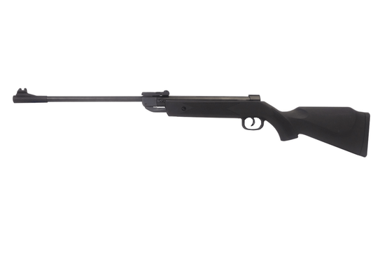 Stinger Carabine Pluton Noir 4.5mm (.177) Break barrel 7.5J rifle side view on white background.
