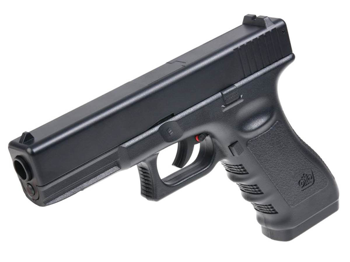 Stinger MK1 Co2 Culasse Fixe Noir 4.5mm bb 3J - Pistolet à CO₂ design compact avec culasse fixe et puissance 3 joules.