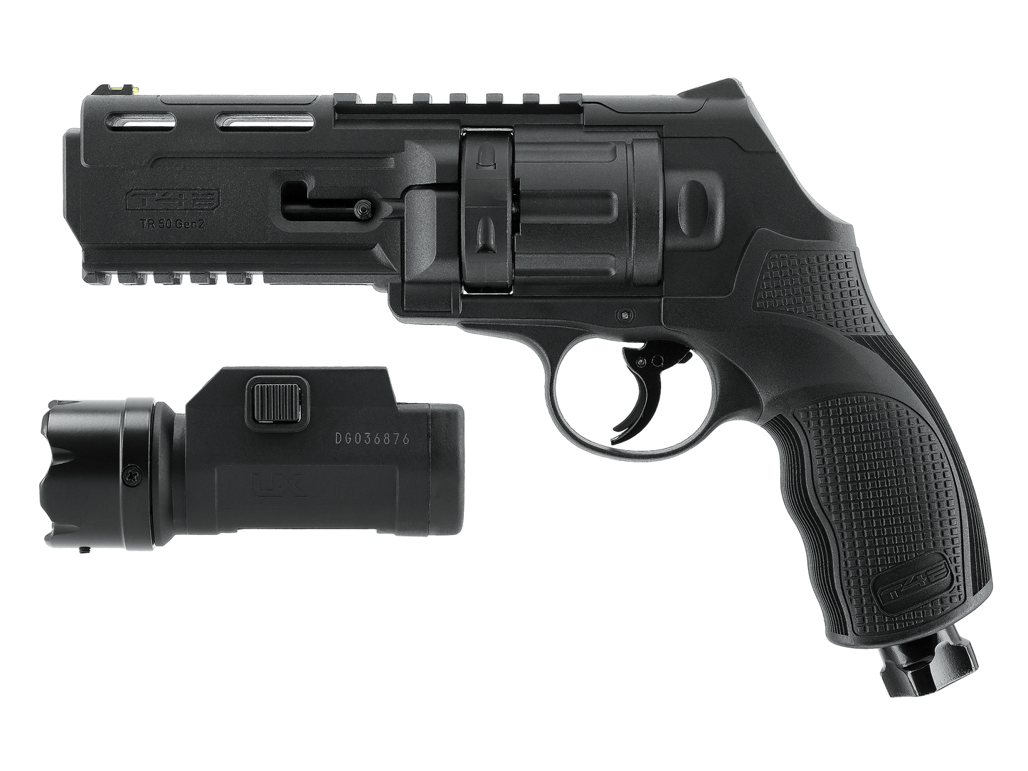 PACK T4E TR50 GEN.2 CAL 50 - 13 J + Lampe laser - revolver CO₂ avec lampe laser compacte