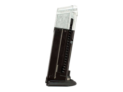 Chargeur pour pistolet de défense T4E Walther PPQ M2, compatible avec munitions caoutchouc et poivre.
