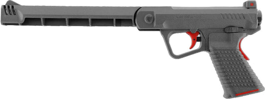 pistolet break barrel UX SPA 100 4.5mm en gris, vue latérale mettant en valeur le design et la prise en main.