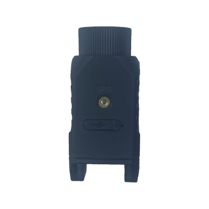 Vesta Defense C1 Lampe + Laser 21mm USB 500lm étanche IPX4 vue arrière avec connecteur et bouton.