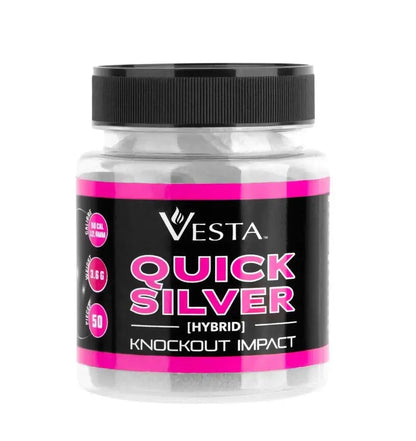 billes VESTA Quick Silver Cal.50 - Pot de munitions hybrides pour tir avec impact puissant.