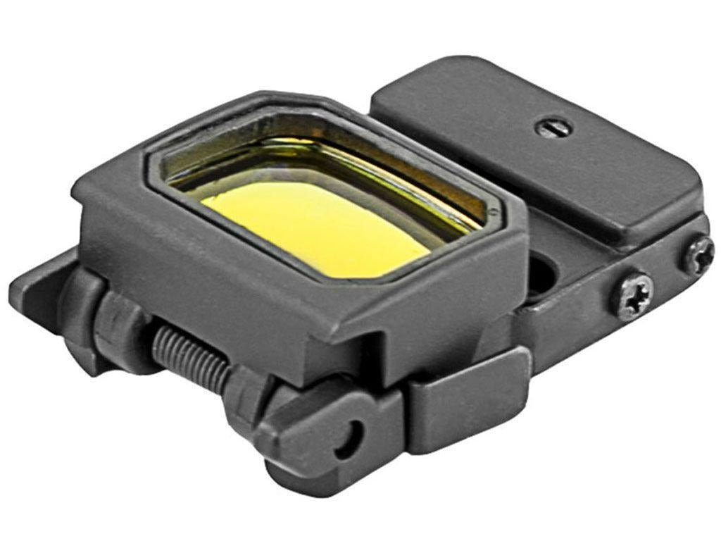 Point rouge Reflex Tactical Ops vu de face, montage sur rail 21 mm Picatinny.