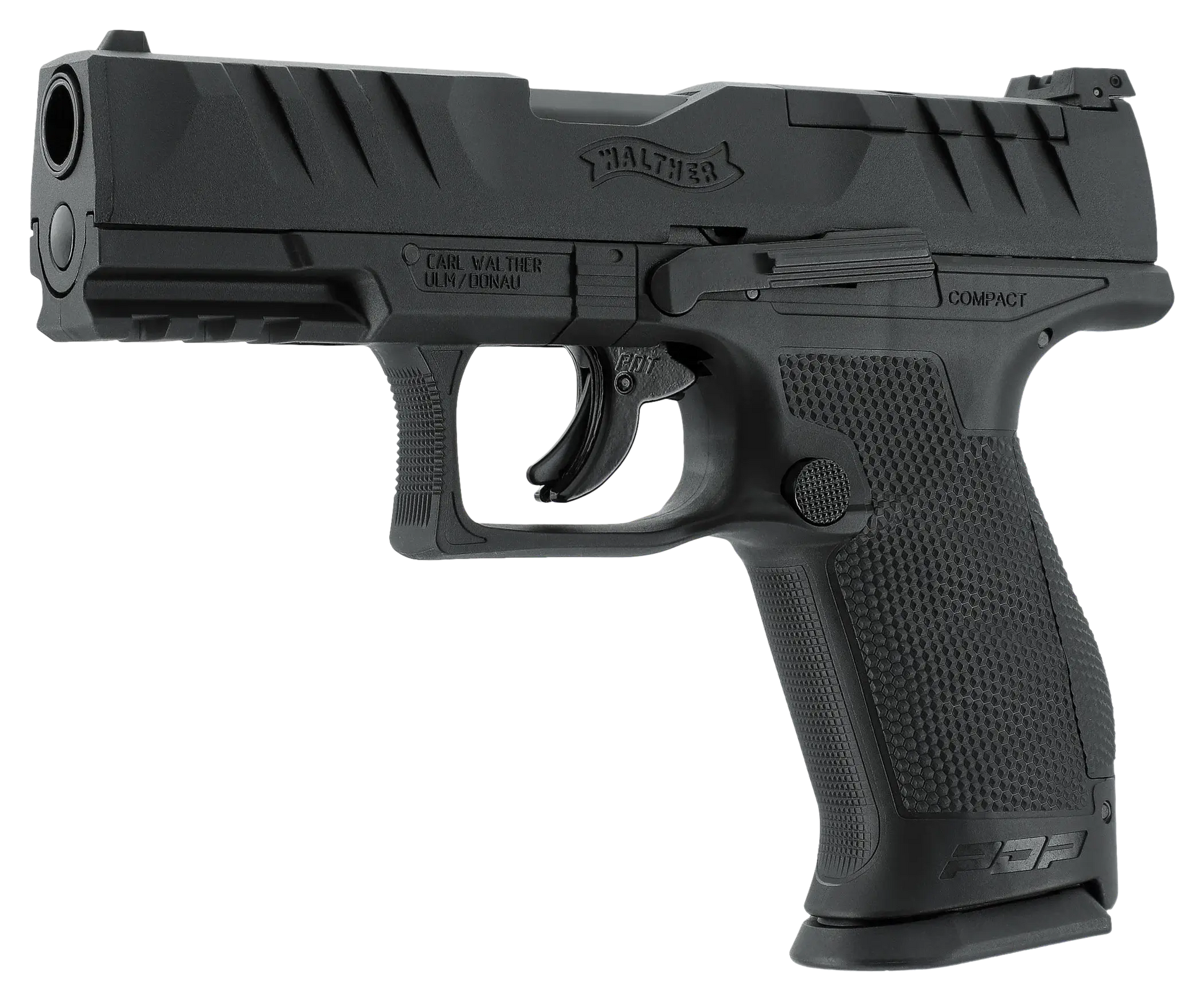 PIST PDP COMPACT 4'' T4E CAL 43 WALTHER - réplique d'entraînement CO₂ en calibre .43.