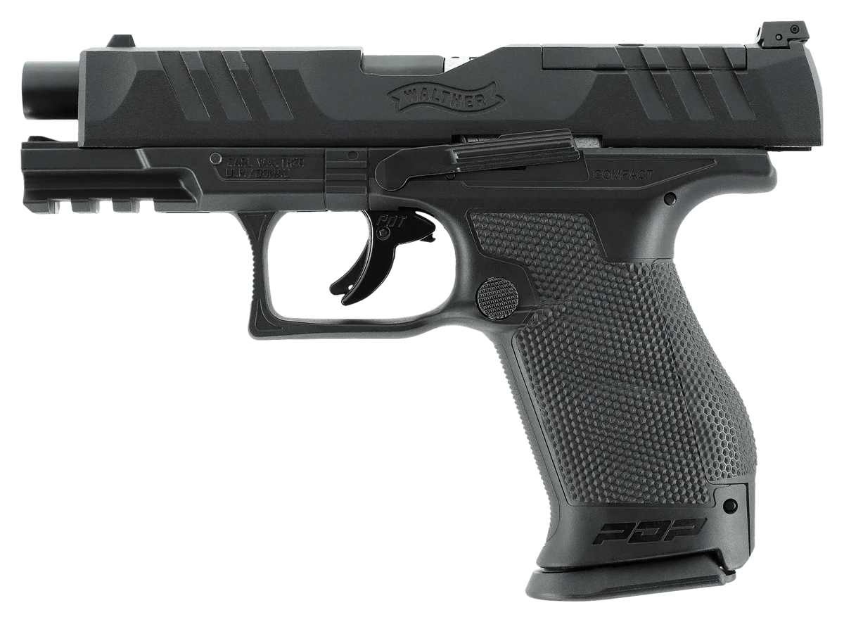 PIST PDP COMPACT 4'' T4E CAL 43 WALTHER - réplique d'entraînement CO₂ sous licence officielle.