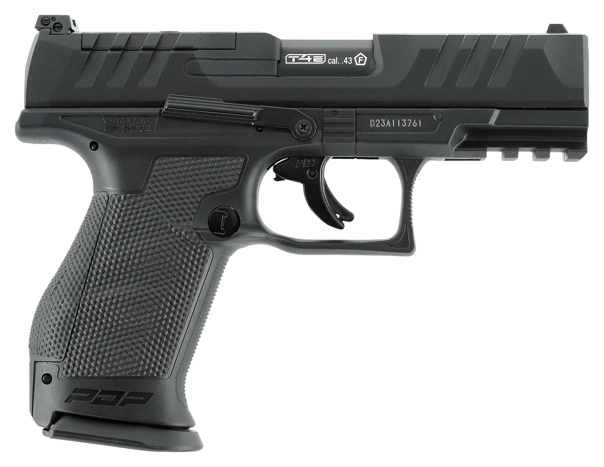 PIST PDP COMPACT 4'' T4E CAL 43 WALTHER - réplique d'entraînement réaliste en calibre .43