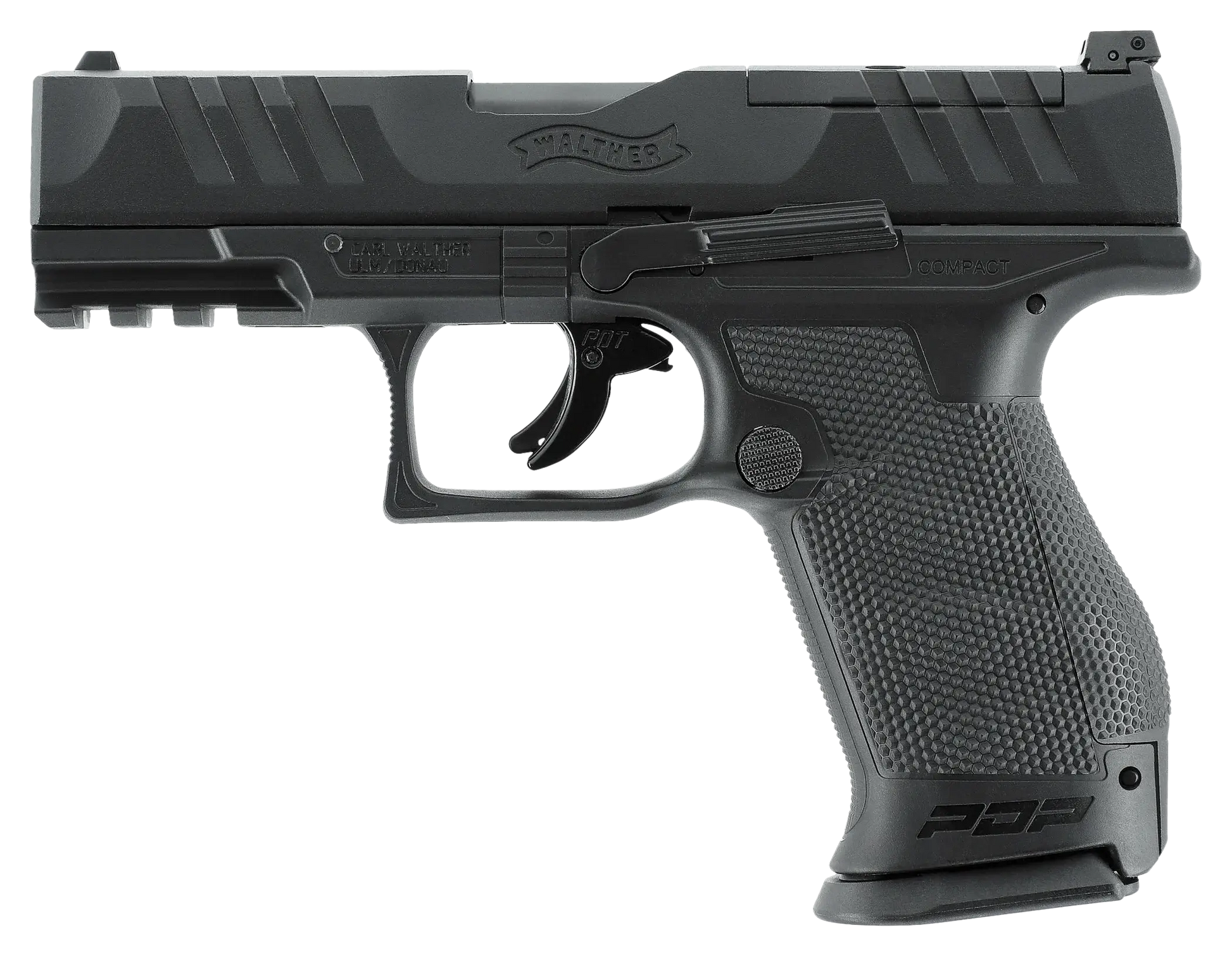 PIST PDP COMPACT 4'' T4E CAL 43 WALTHER - réplique d'entraînement CO₂ en calibre .43.